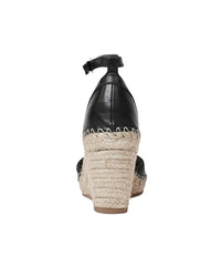 Malka Black Espadrille Wedges, TOP END - Shouz