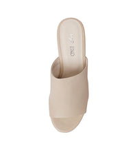 Walars Almond Leather Wedges, TOP END - Shouz