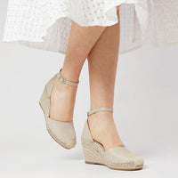 Malka Almond Espadrille Wedges, TOP END - Shouz