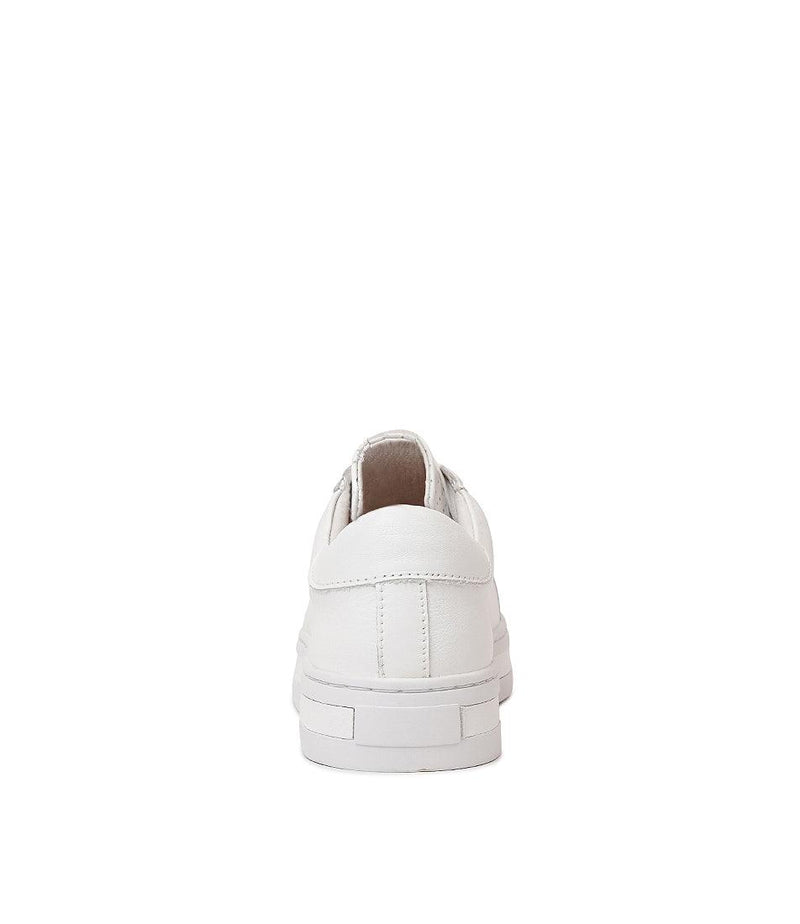 Paradise White Leather Sneakers - Shouz