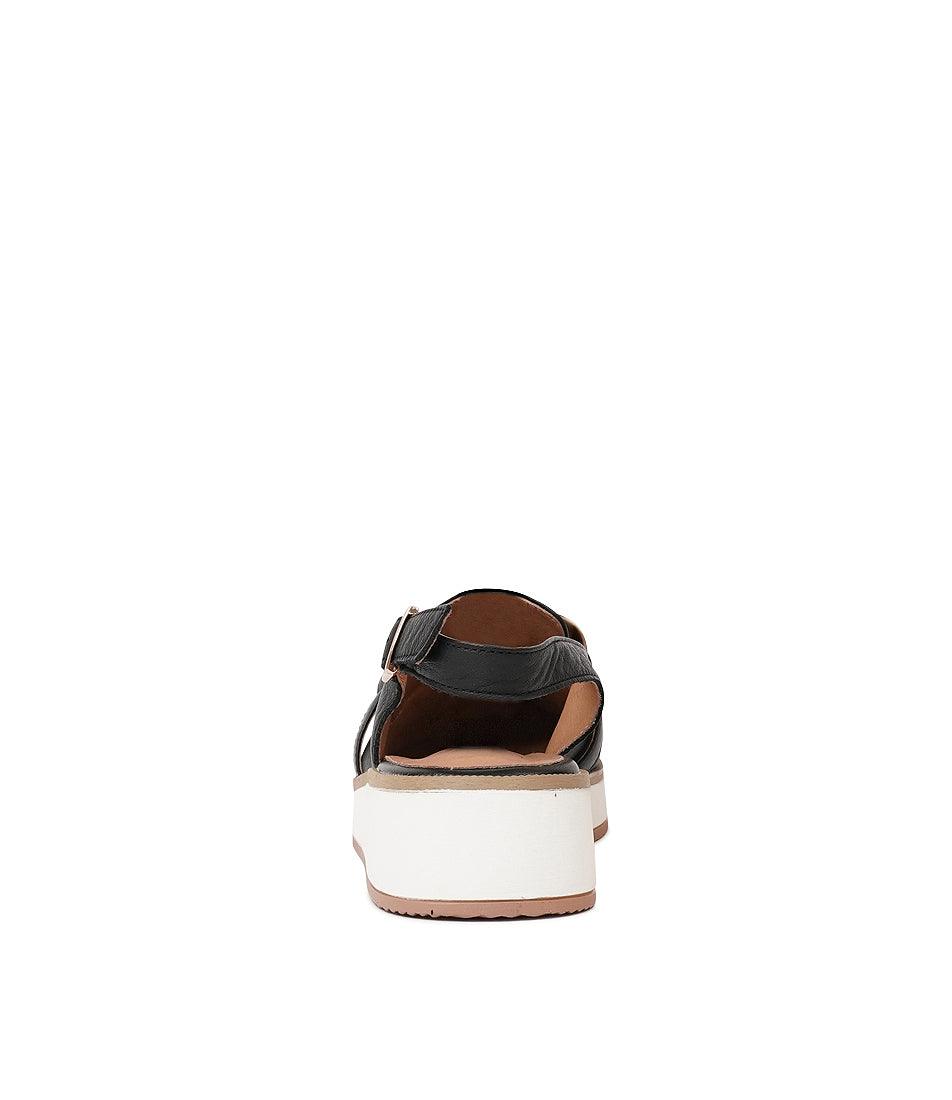 Quivers Black Leather Loafers, ALFIE & EVIE - Shouz