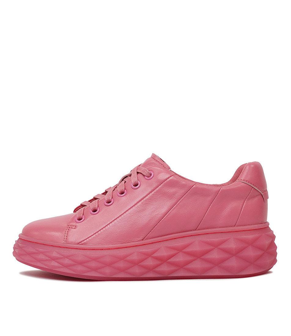 Irsia New Pink Leather Sneakers, TOP END - Shouz