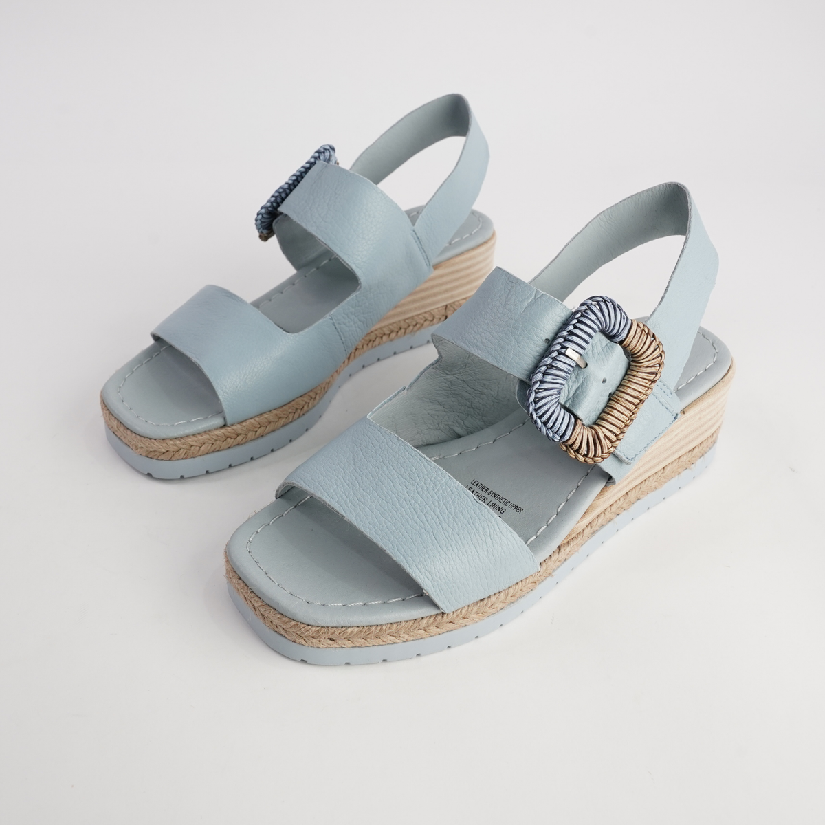 Innes Denim Leather Sandals - DJANGO AND JULIETTE | Shouz