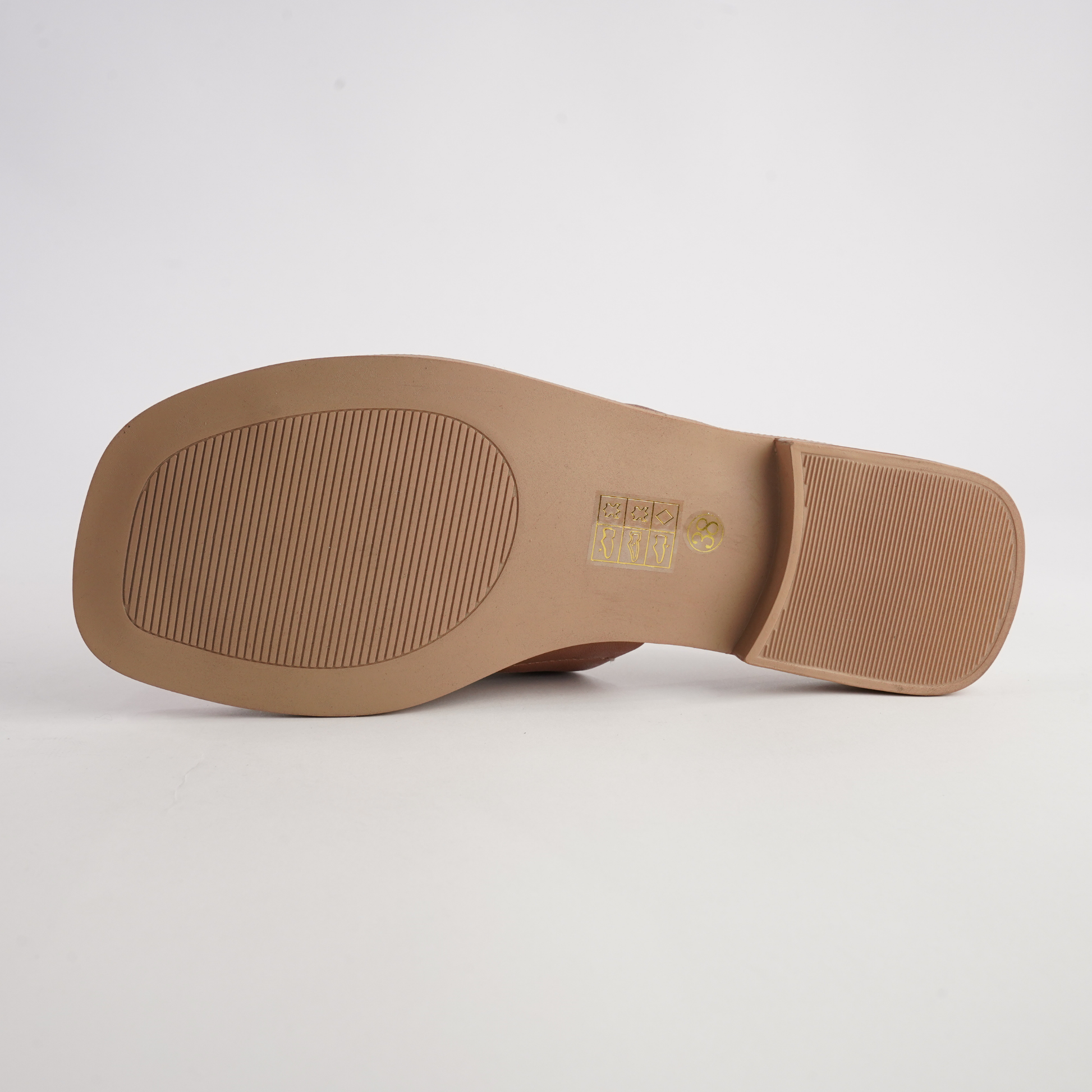 Sooty Brandy Leather Flats