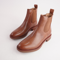 Blaik Brandy Leather Ankle Boots