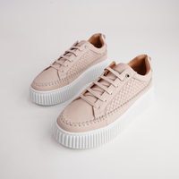 Bowler Cameo Leather Sneakers