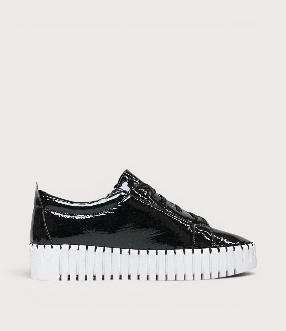 Bump Black Patent Leather Sneakers