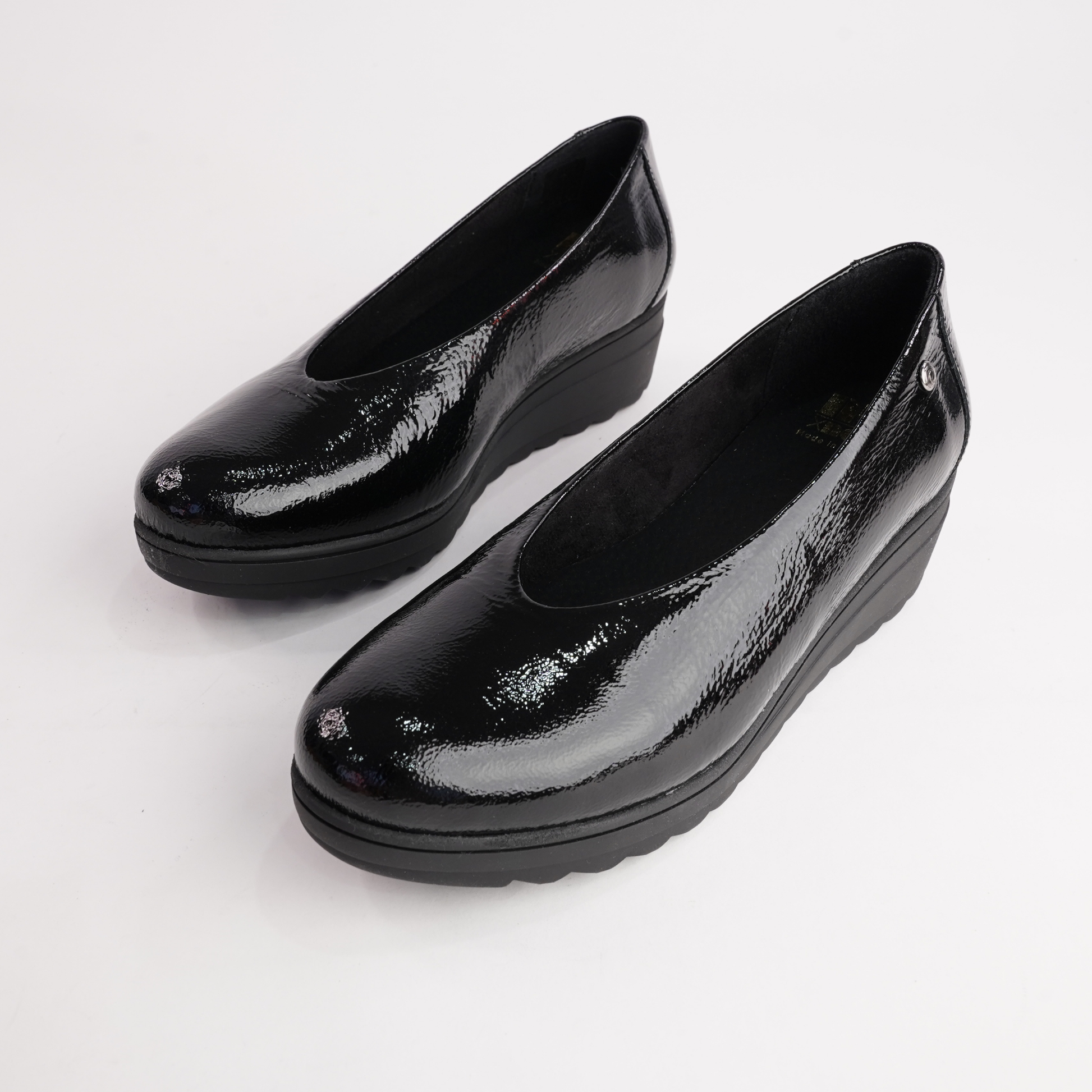 Daria Black Patent Leather Flats
