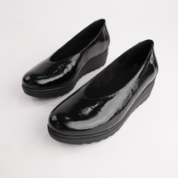 Daria Black Patent Leather Flats