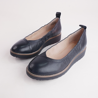 Oxsson Navy/ Navy Sole Leather Flats