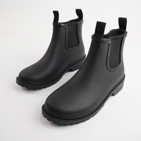 Splashy Black/ Black Gumboots