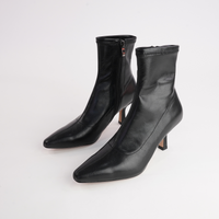 Audry Black Tumble Ankle Boots