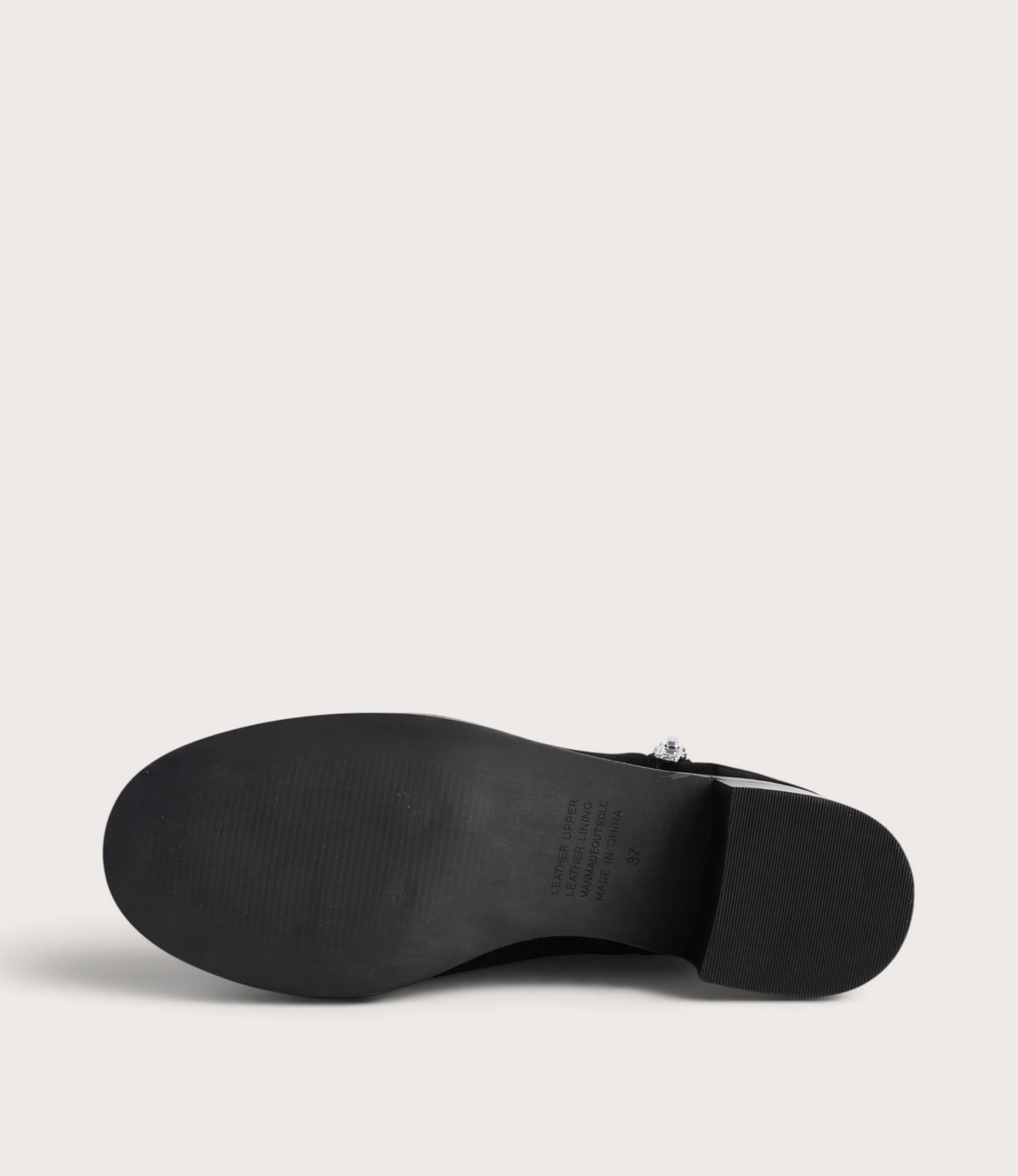 Ricarda Black Suede/ Black Heel Ankle Boots