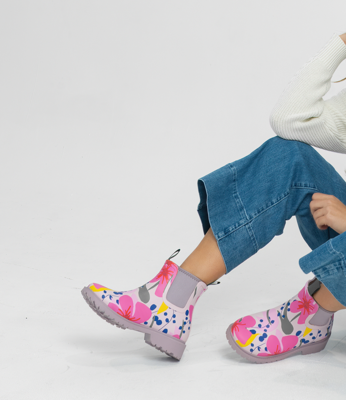 Splashy Floral Gumboots - DIANA FERRARI | Shouz