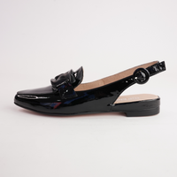Favillas Black Patent Leather Loafers