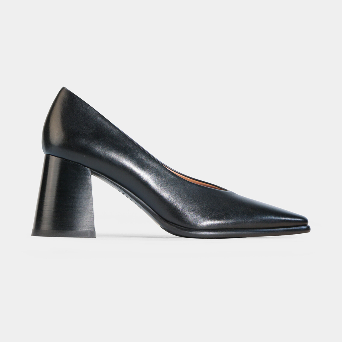 Zanie Black Leather Heels - EOS FOOTWEAR | Shouz