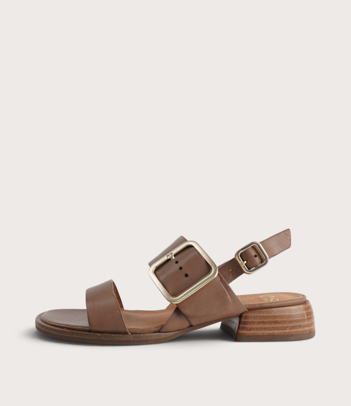 Ikam Pecan Leather Sandals