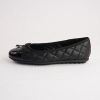 Bookie Black Patent/ Black Leather Ballet Flats