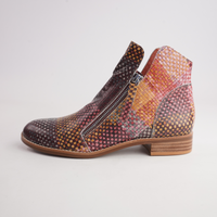 Norys Autumn Multi Leather Ankle Boots