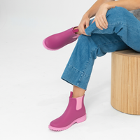 Splashy Plum/ Blossom Gumboots