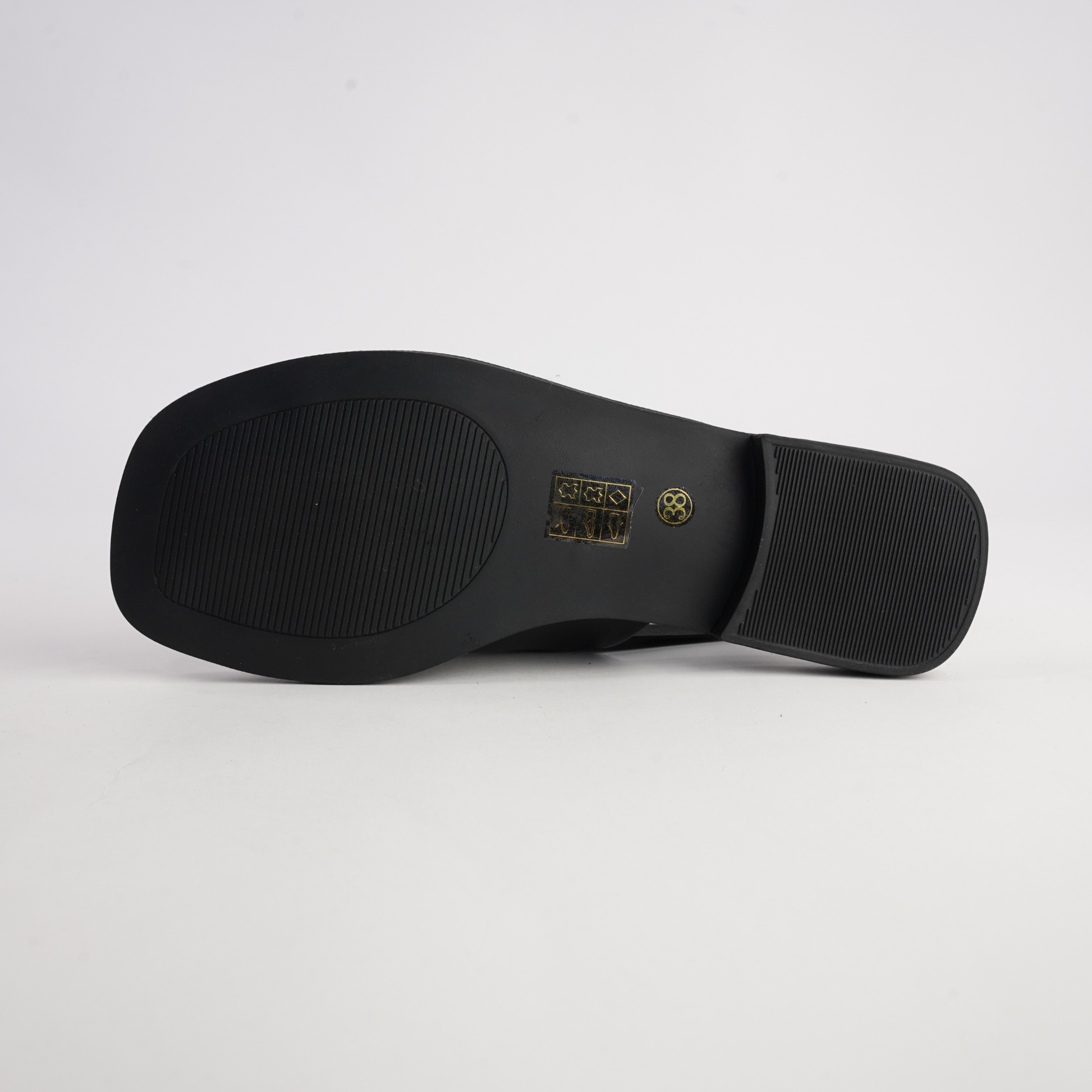 Snob Black Leather Flats