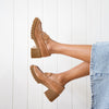 Zoey Tan Leather Loafers
