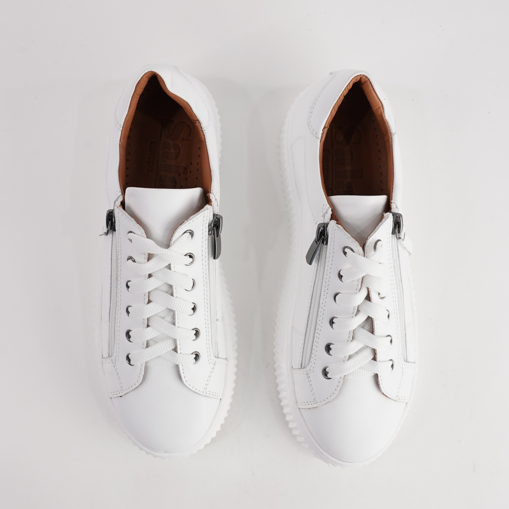 Bonnie White Leather Sneakers