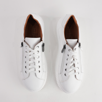 Bonnie White Leather Sneakers