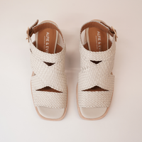 Amuse Cream Leather Heels
