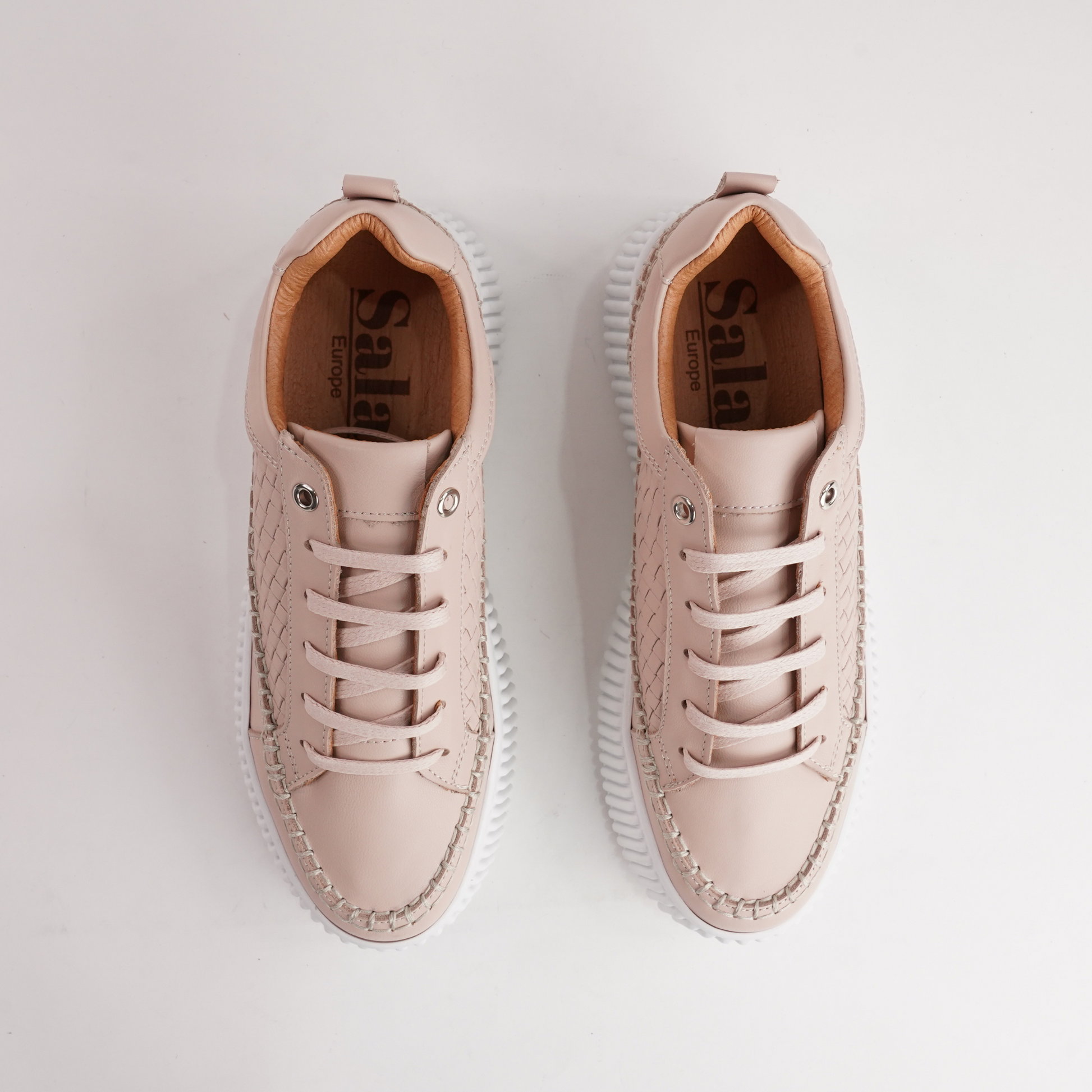 Bowler Cameo Leather Sneakers