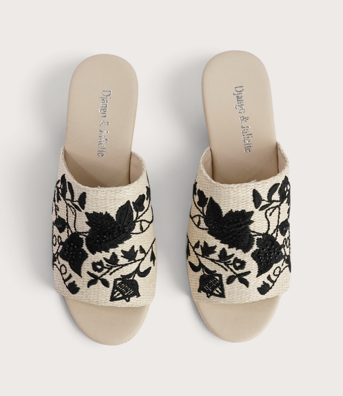 Pixiel Natural/ Black Espadrille Wedges