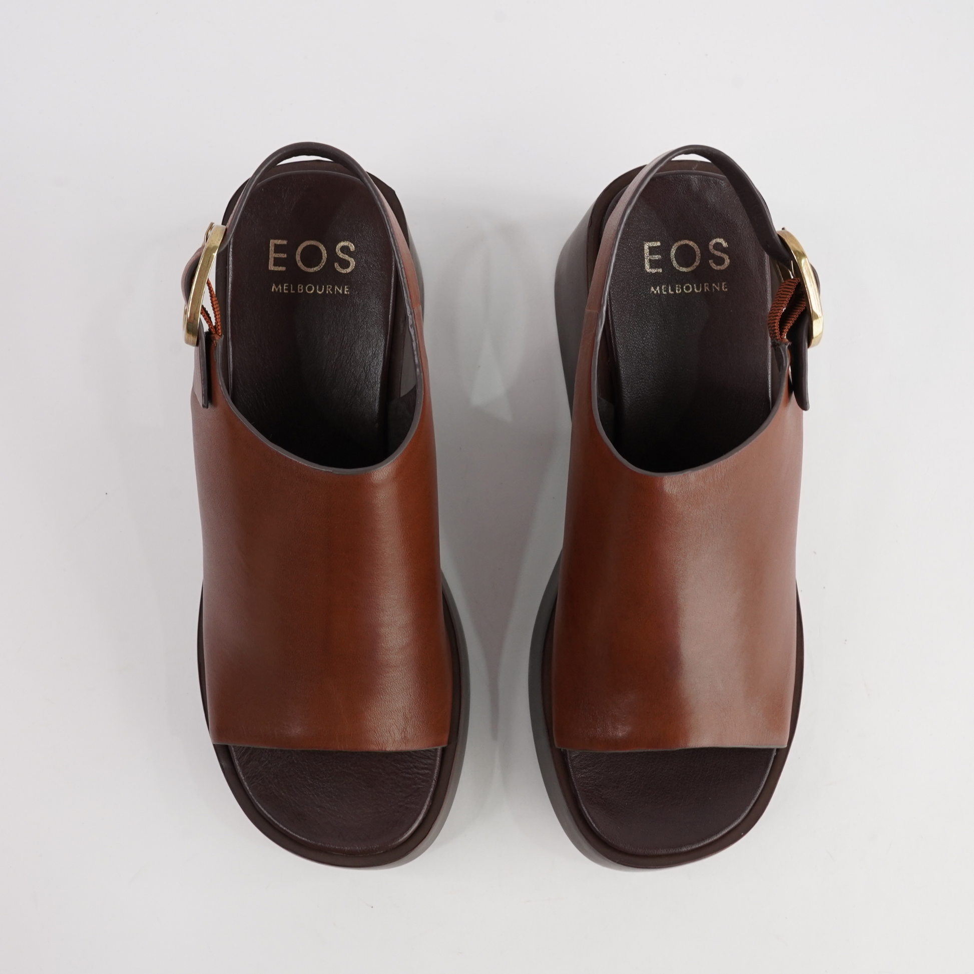 Ariani Brandy Leather Wedges