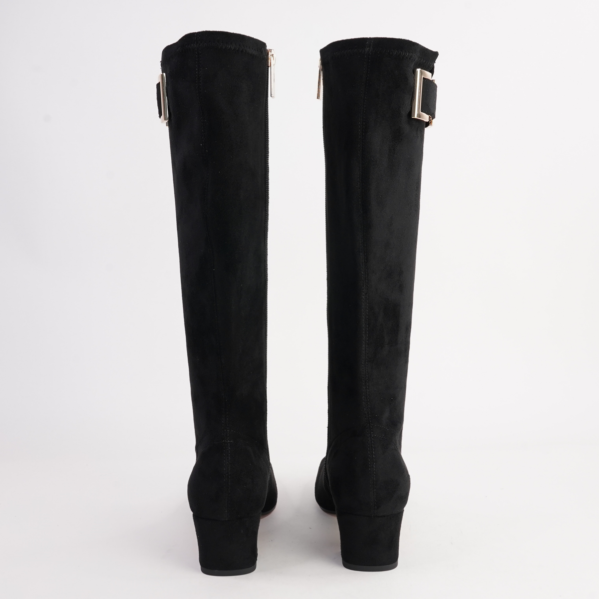 Handan Black Stretch Microsuede Boots - DJANGO AND JULIETTE | Shouz