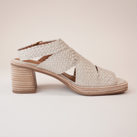 Amuse Cream Leather Heels