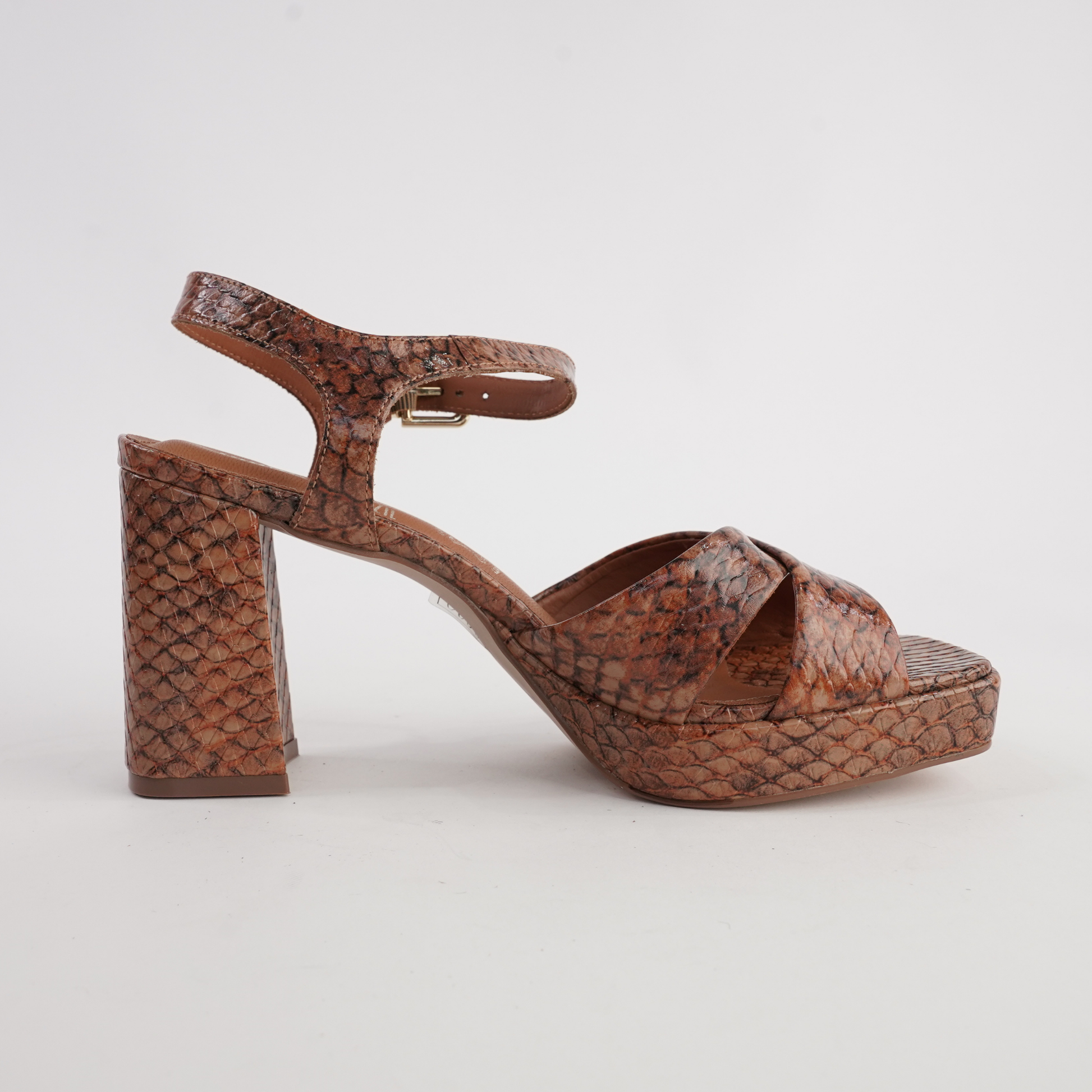 Runaway Python Leather Heels