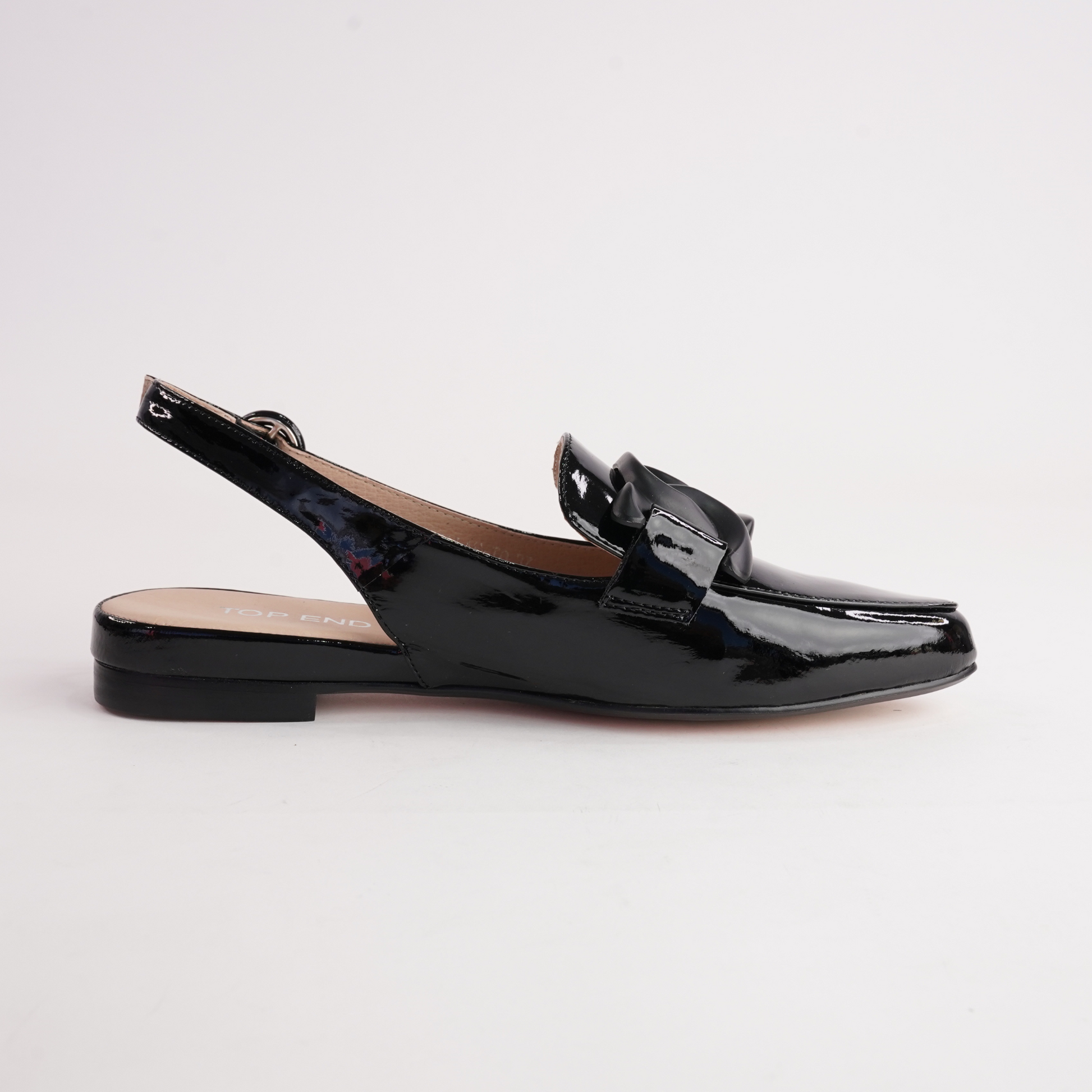 Favillas Black Patent Leather Loafers