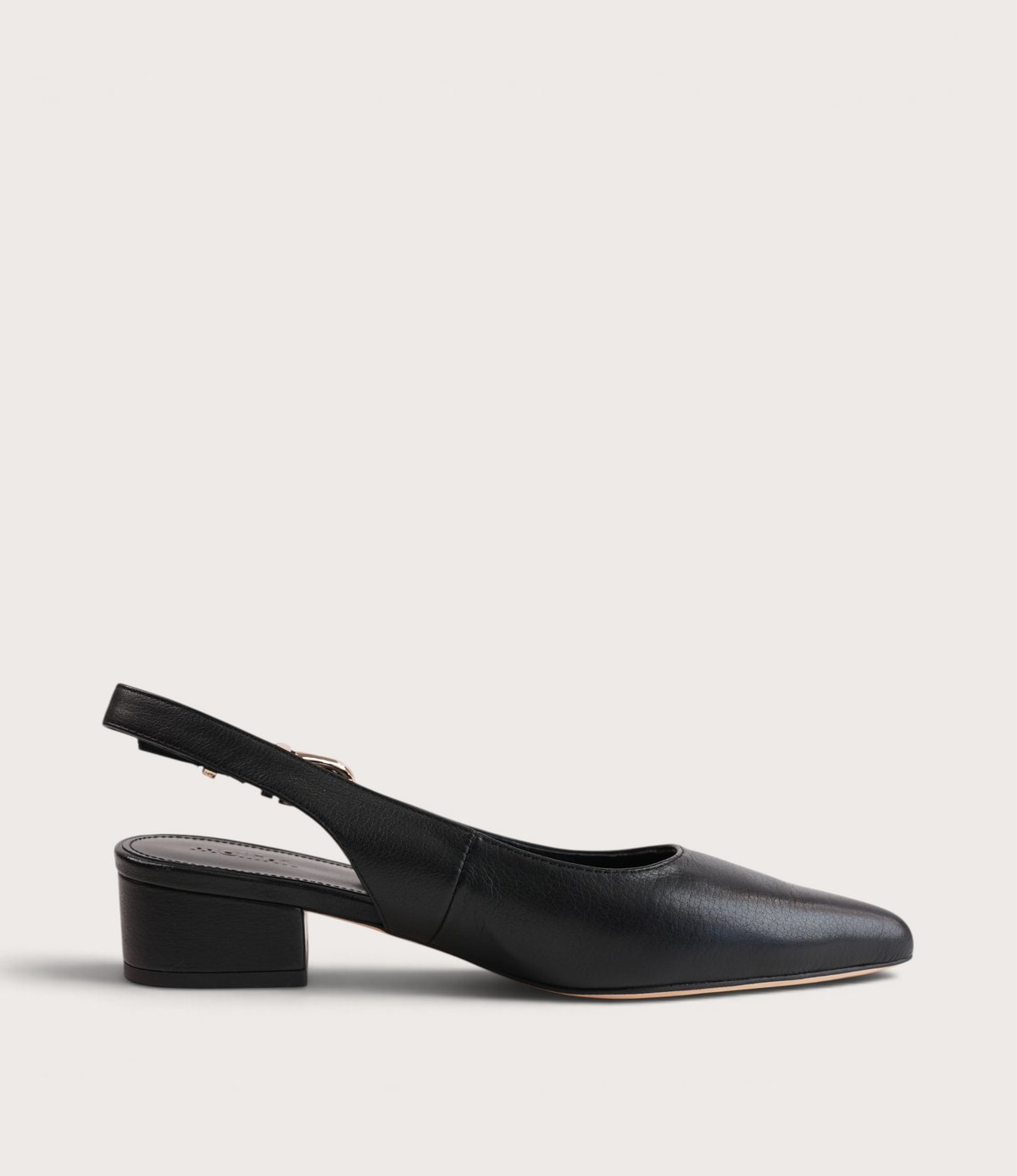 Thetrim Black Leather Heels - MOLLINI | Shouz