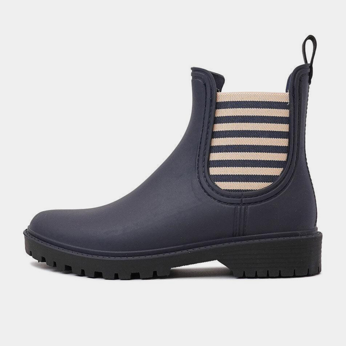 Laurina Navy Stripe Gumboots - DIANA FERRARI | Shouz