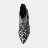 Jens Black & Silver Leather Ankle Boots, DJANGO & JULIETTE - Shouz