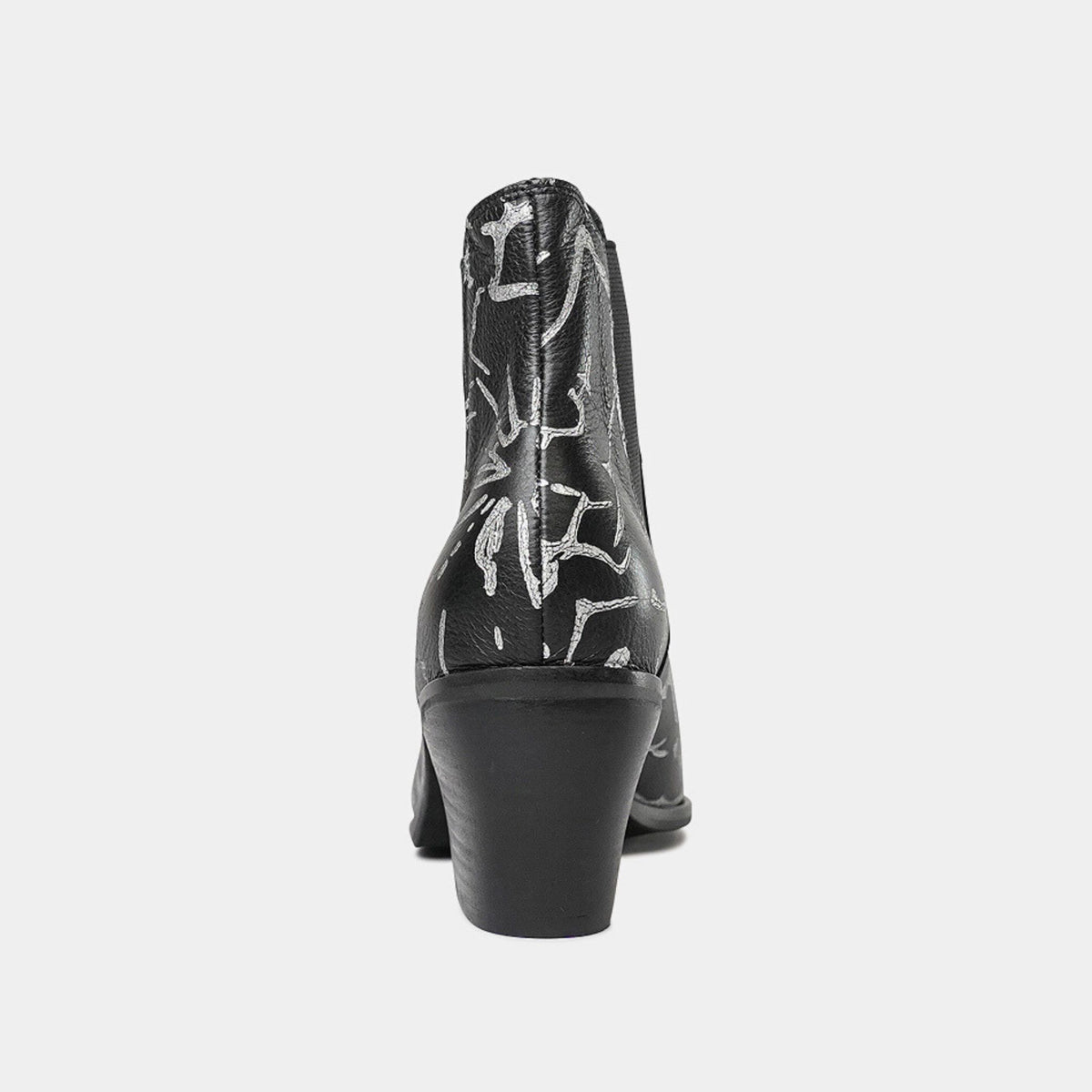 Jens Black & Silver Leather Ankle Boots, DJANGO & JULIETTE - Shouz