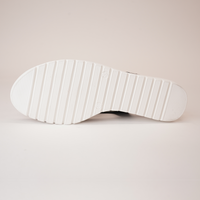 Malika Black/white Leather Sandals