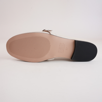 Ultrah Cream Leather Flats
