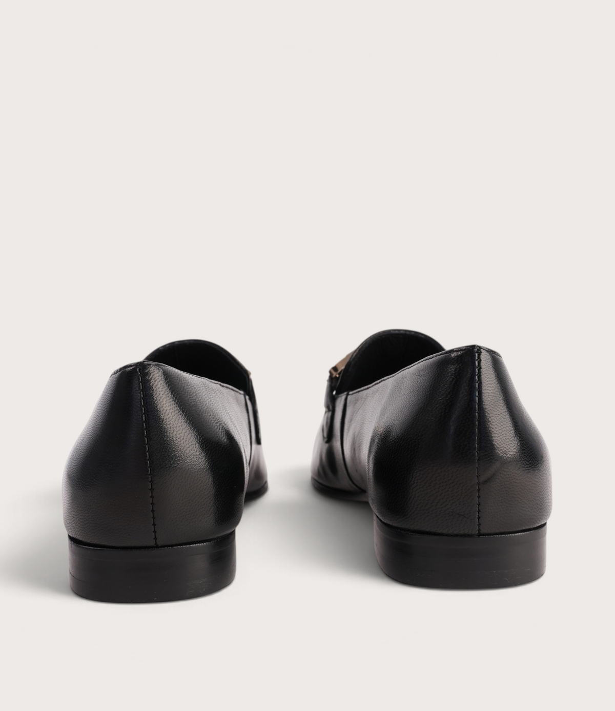 Ilysa Black Polish Leather Loafers - DJANGO AND JULIETTE | Shouz