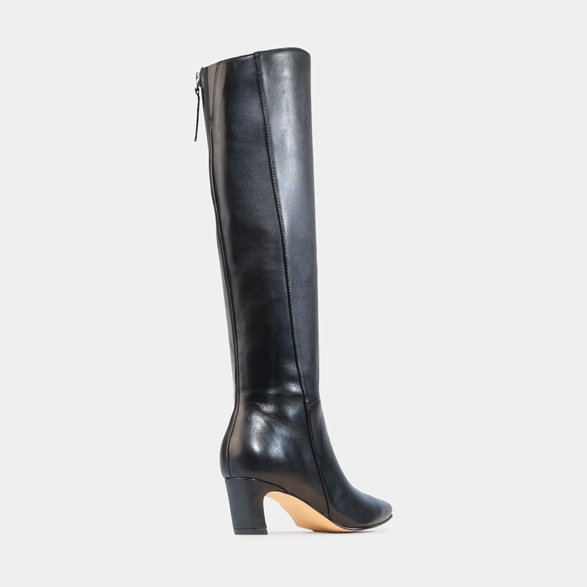 Kitanah Black Leather Knee Hight Boots - EOS FOOTWEAR | Shouz