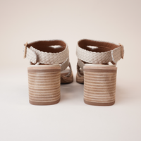 Amuse Cream Leather Heels