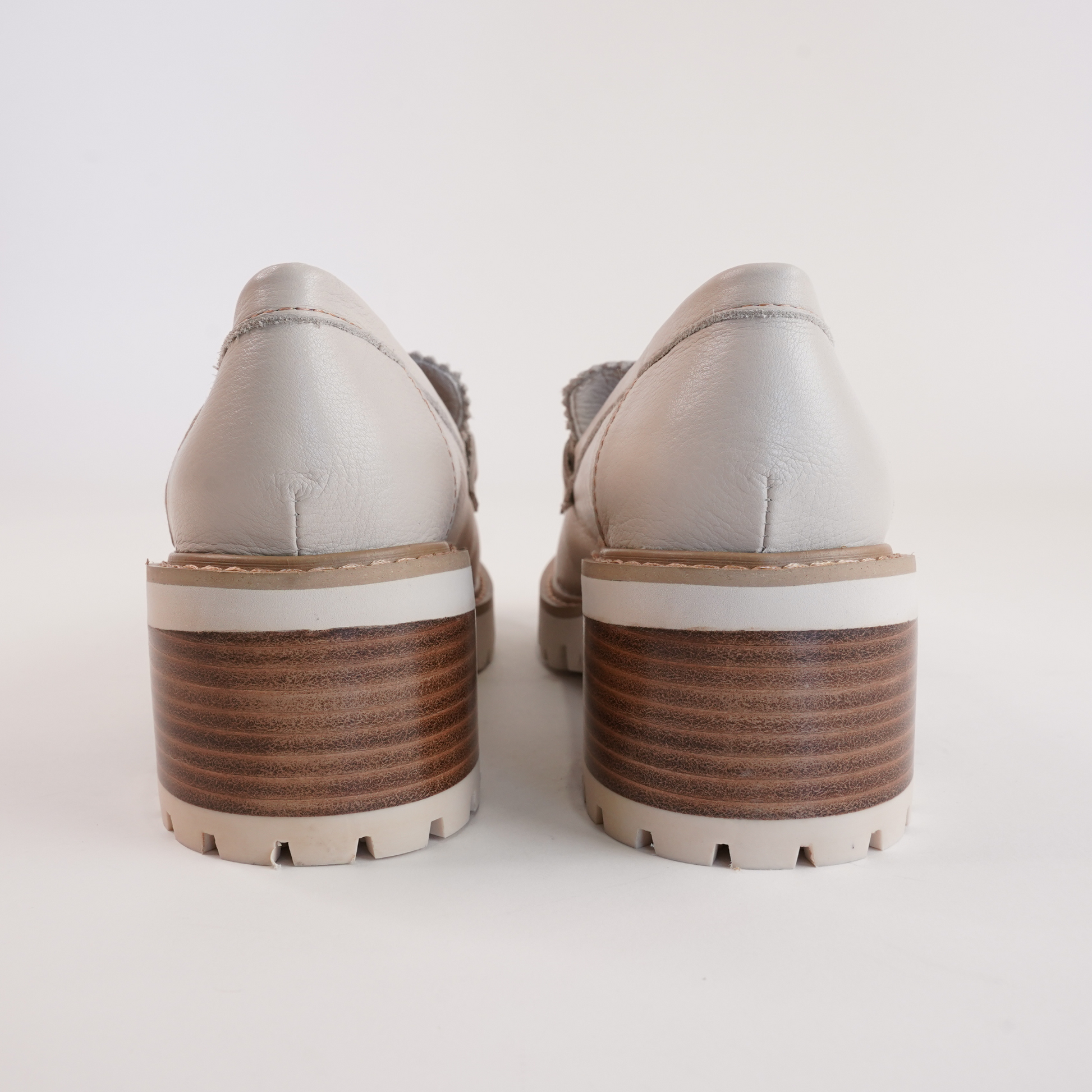Merrel Vanilla Leather Heeled Loafers