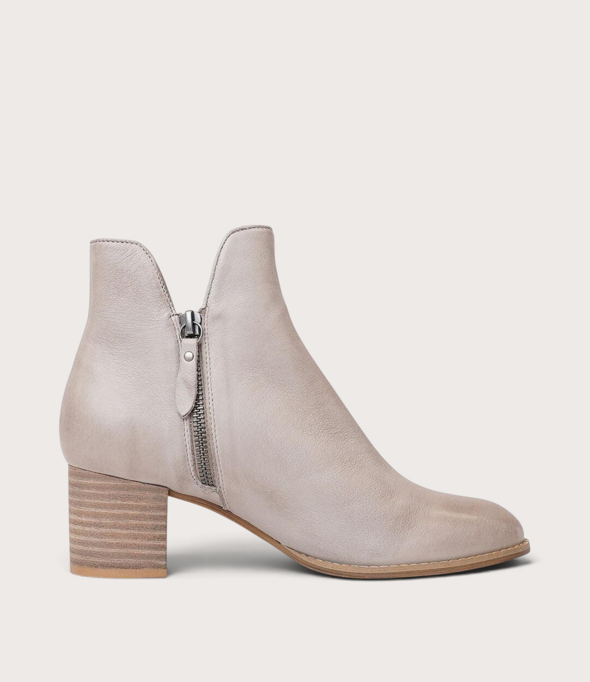 Shiannely Smoke Leather Ankle Boots