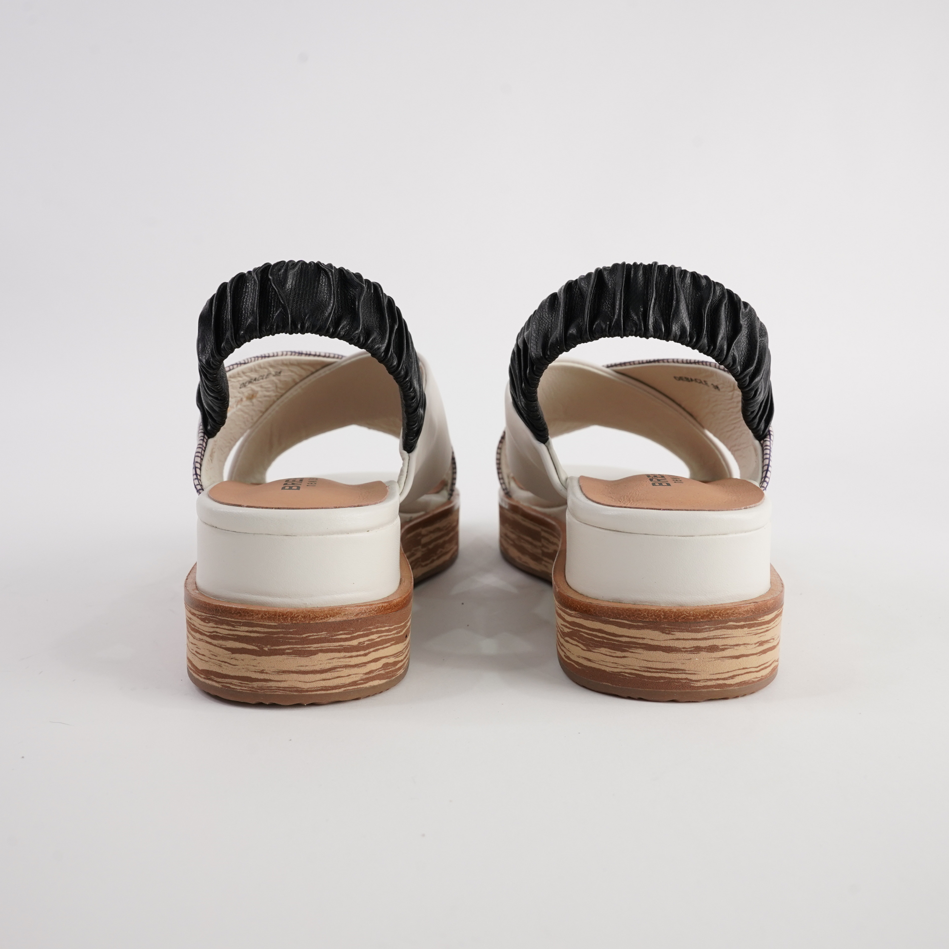 Debacle Cream Mix Leather Sandals