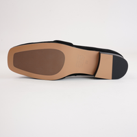 Paydie Black Suede Leather Loafers