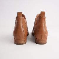 Quatisse Tan Leather Ankle Boots